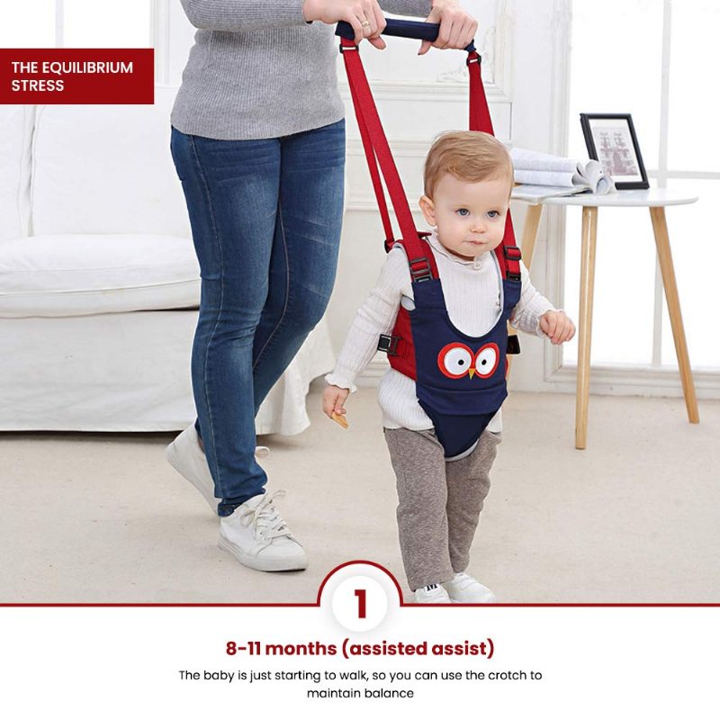 Baby Walking Sele Handhållen Kids Walker Helper Assistant Bälte