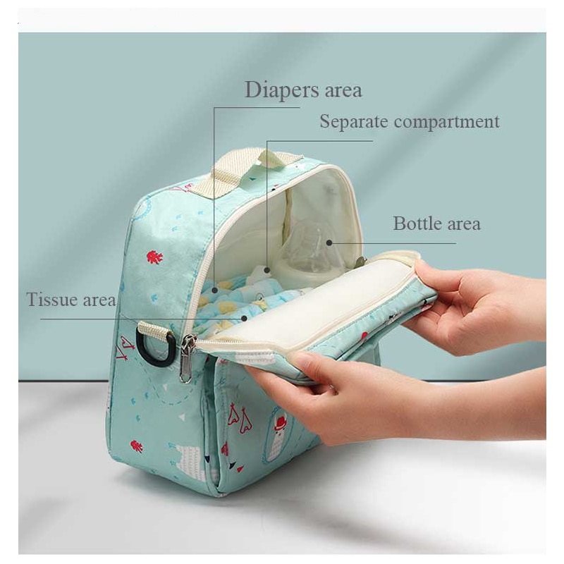 Babyblöja Organizer & Wipe Dispenser