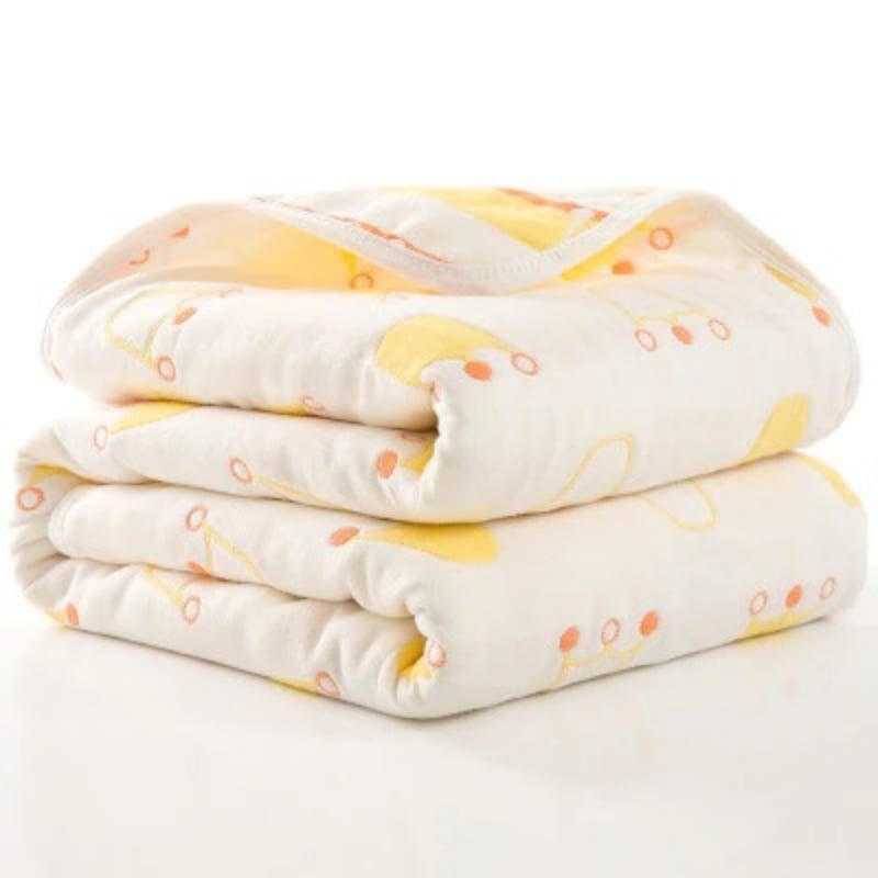 Babyfilt Tjock Muslin Bomull 6-lagers Swaddle Mottagande Filt