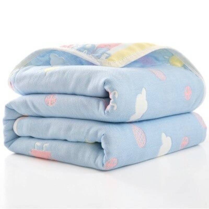 Babyfilt Tjock Muslin Bomull 6-lagers Swaddle Mottagande Filt