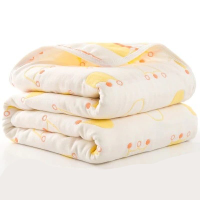 Babyfilt Tjock Muslin Bomull 6-lagers Swaddle Mottagande Filt