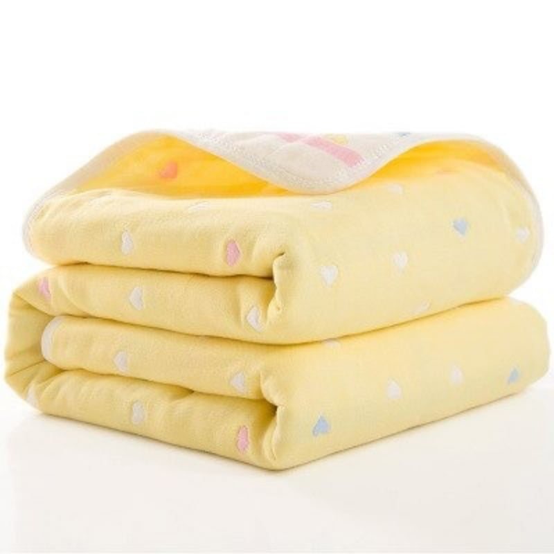 Babyfilt Tjock Muslin Bomull 6-lagers Swaddle Mottagande Filt