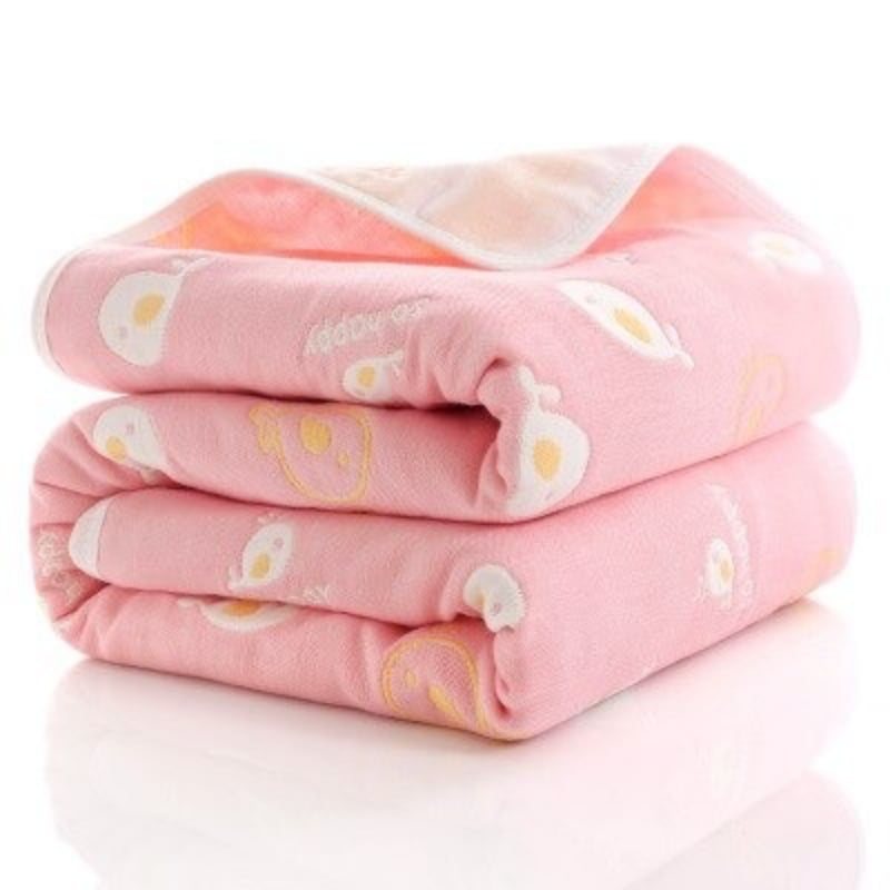 Babyfilt Tjock Muslin Bomull 6-lagers Swaddle Mottagande Filt