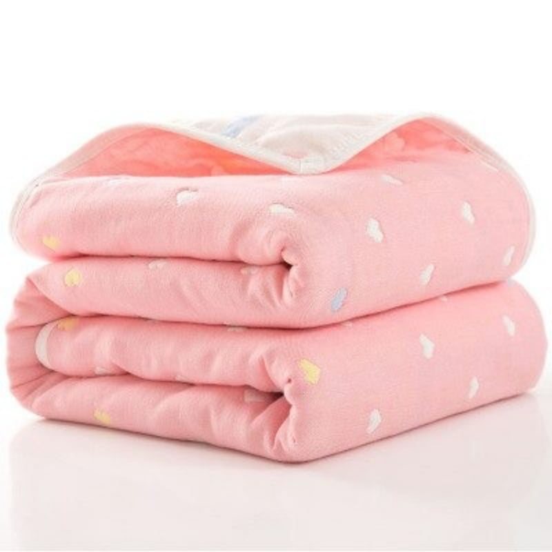 Babyfilt Tjock Muslin Bomull 6-lagers Swaddle Mottagande Filt