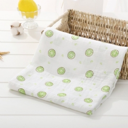 Babysvampfilt Mjuk Muslin Bomullsomslag – Kiwi