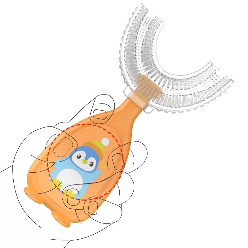 Babytandborste Munvård Mjuk Silikonborste