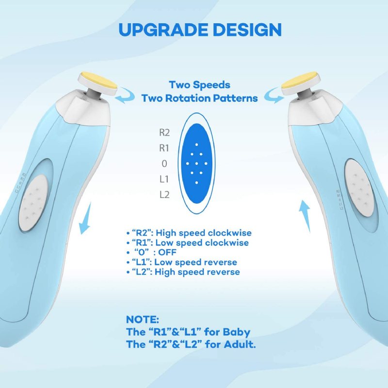 Elektrisk Baby Nageltrimmer