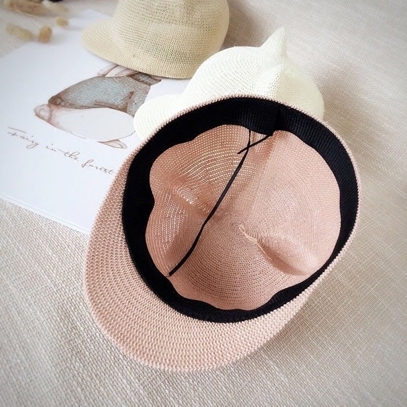 Fashion Mesh Summer Beach Caps För Baby Uv-skydd