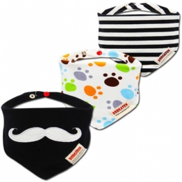 Muslin Baby Bandana 3st Set Haklappar Multi-use Scarf Super Mjuk