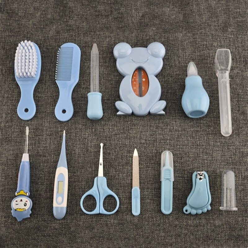 Nyfödd Baby Barn Nagelhår Health Care Grooming Brush Kit