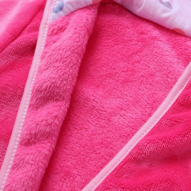 Robe Hooded Warm Soft Plysch Baby Sleepwear Housecoat