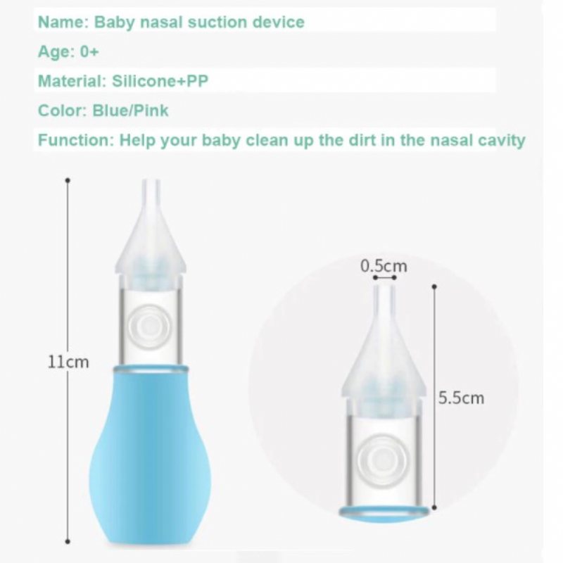 Spädbarn Silikon Nasal Cleaner Aspirator Anti-backflow