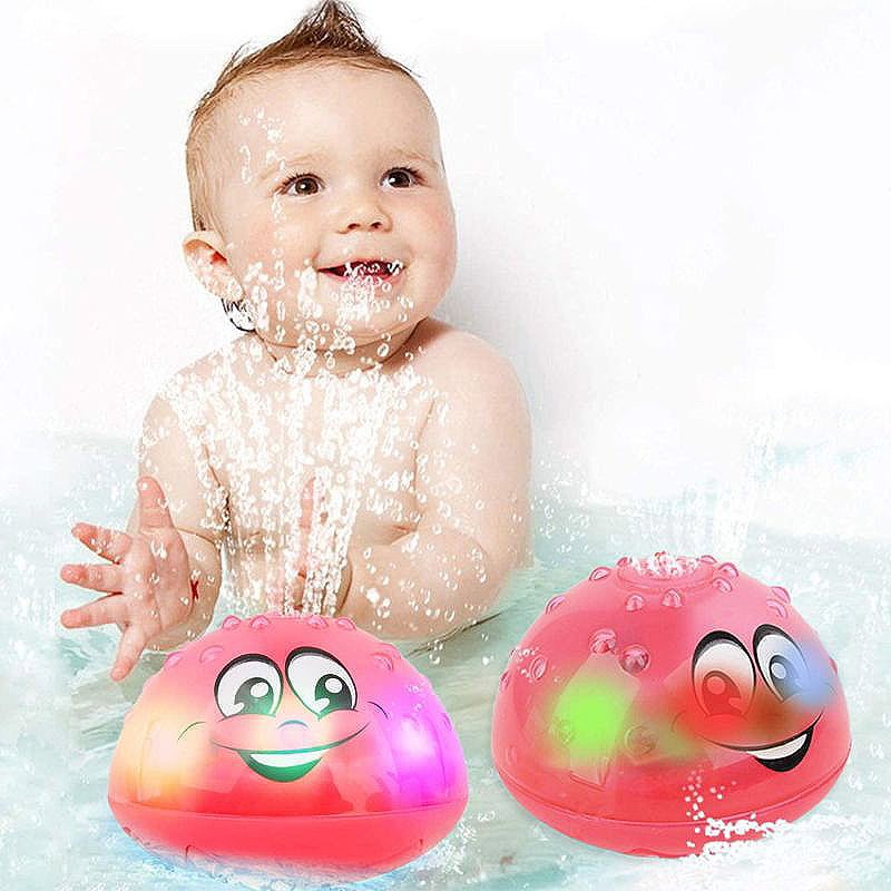 Ufo Led Light Up Sprinkler Dusch Pool Badrum Badkar Leksaker För Baby