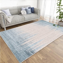 Europeisk Modern Samtida Mattor Blå Och Vita Akvarell Designermattor Vardagsrum Matsal Sovrum Matta 5'2" X7'5"(160x230cm)