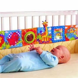 Baby Crib Bumper Cloth Book Multi-touch Colorful Bed För Barn