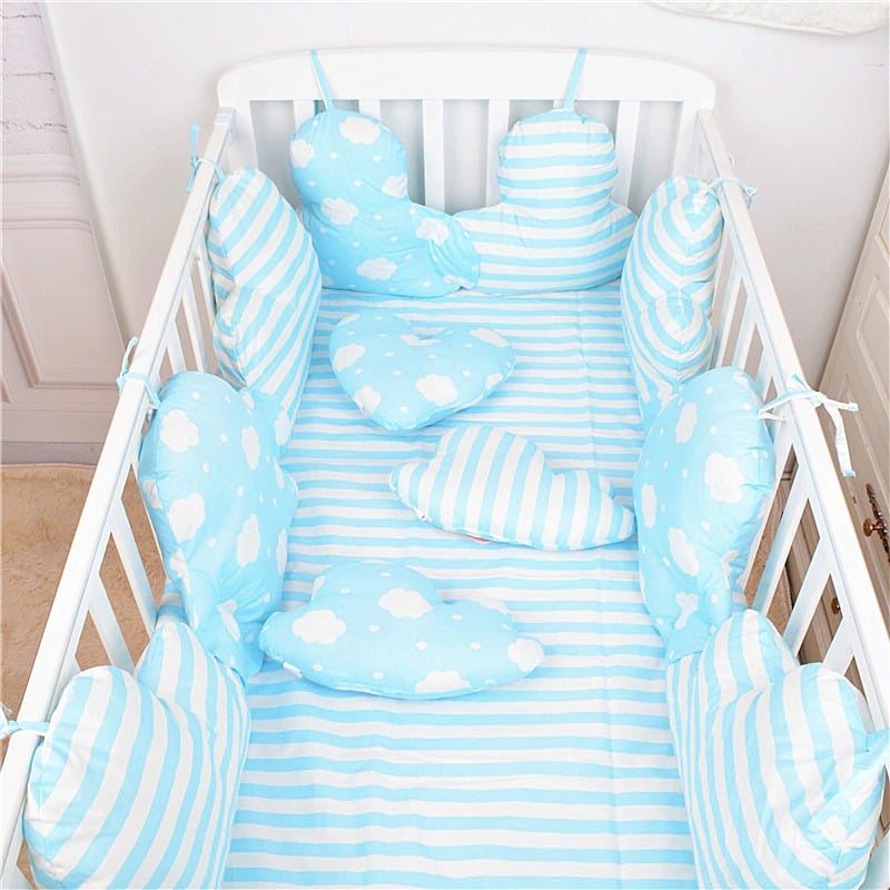 Baby Crib Bumpers Cushion Bed Säkerhetsskyddsdynor