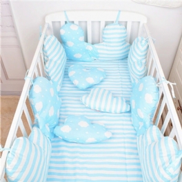 Baby Crib Bumpers Cushion Bed Säkerhetsskyddsdynor