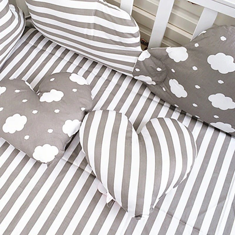 Baby Crib Bumpers Cushion Bed Säkerhetsskyddsdynor