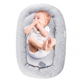 Baby Nest Bed Crib Avtagbar Tvättbar Skyddskudde Med Kudde