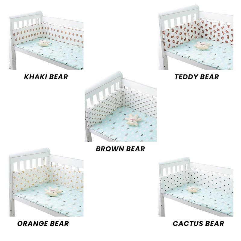 Baby Safe Crib Bumpers – Brown Bear