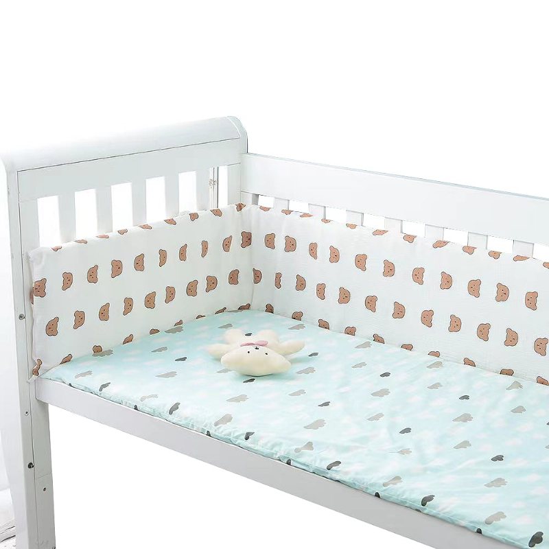 Baby Safe Crib Bumpers – Khaki Bear