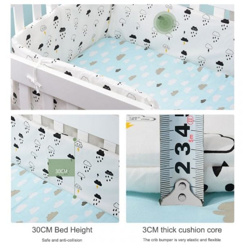 Baby Safe Crib Bumpers – Khaki Bear