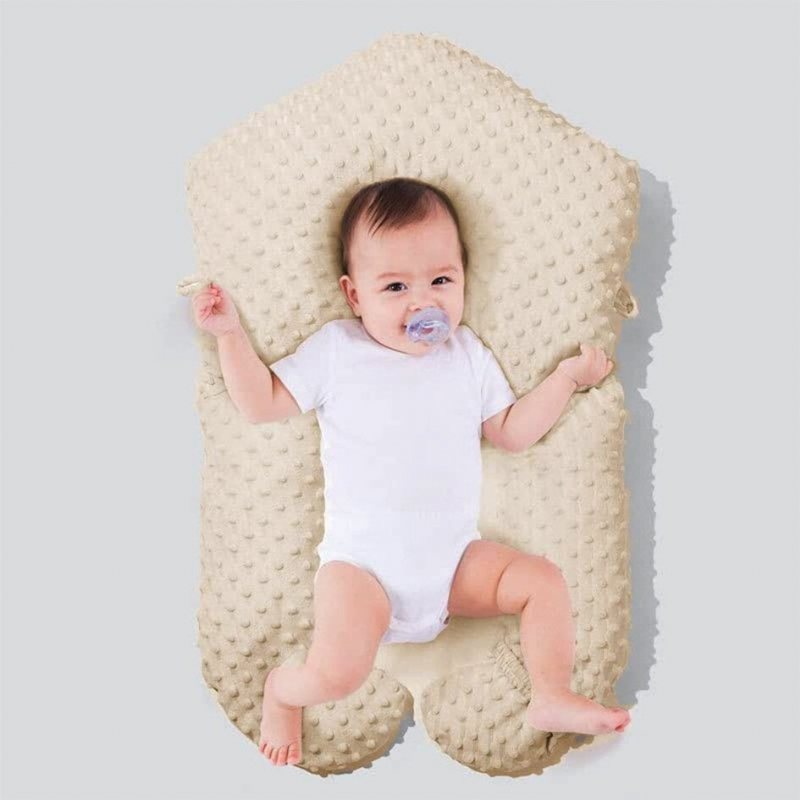 Babysovkudde – Förhindrar Moro Och Flat Head Baby Nest – Beige