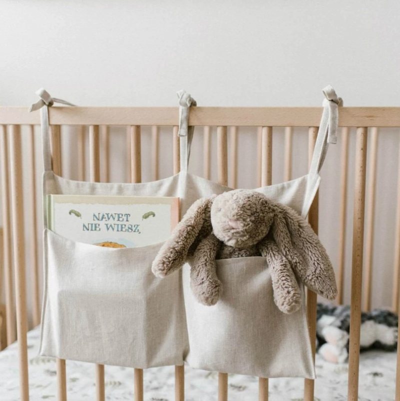 Förvaringsväska På Sängen Baby Crib Organizer Hängväska