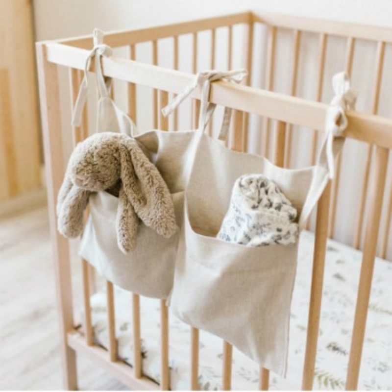 Förvaringsväska På Sängen Baby Crib Organizer Hängväska