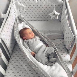 Spjälsäng Baby Hängmatta Swing Bomull Hängande Sömn Bassinet