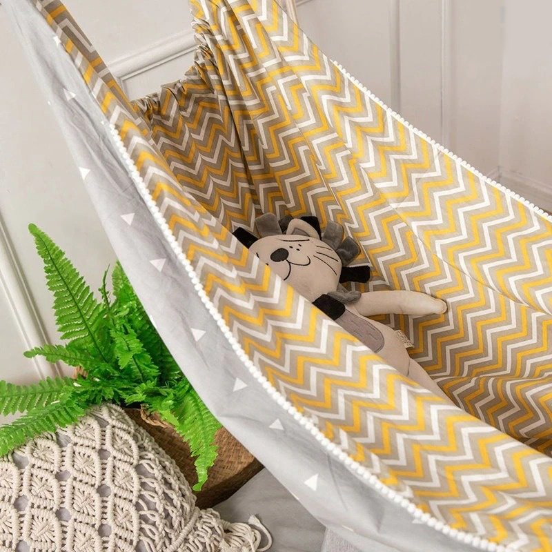 Spjälsäng Baby Hängmatta Swing Bomull Hängande Sömn Bassinet