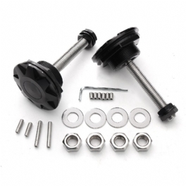 1 Par Universal Metalltryckknapp Billet Huvstift Motorlås Clip Kit Bil Quick Pins