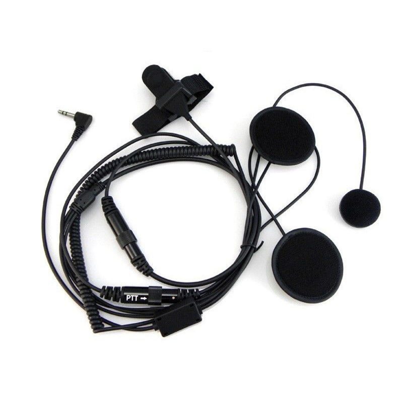 1 Pin Full Face Close Motorcykelhjälm Headset För Motorola Walkie Talkie Radio