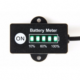 12/24v Lcd Voltmeter Batterikapacitetsindikator Elmätare För Bly-syra/litiumkoboltsyra/litiumjärnfosfatbatterier