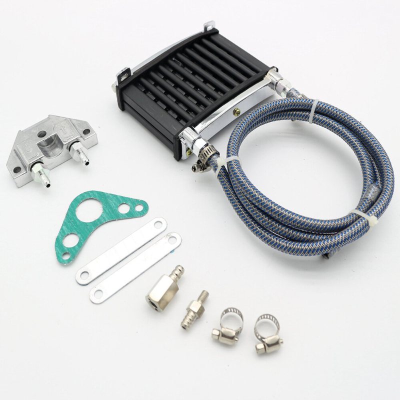 125cc 140 150cc Motor Oljekylare Kylare Aluminium Kit För Motorcykel Atv Pit Pro Trail Dirt Bike Universal