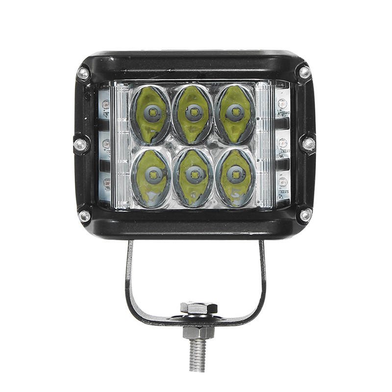 12v 10v-48v Led Arbetsdimljus Sidoskjutare Combo Dubbelfärgad Körning Offroad Suv Lastbil