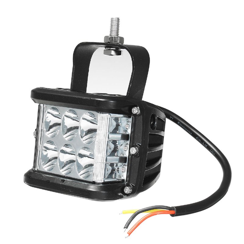 12v 10v-48v Led Arbetsdimljus Sidoskjutare Combo Dubbelfärgad Körning Offroad Suv Lastbil