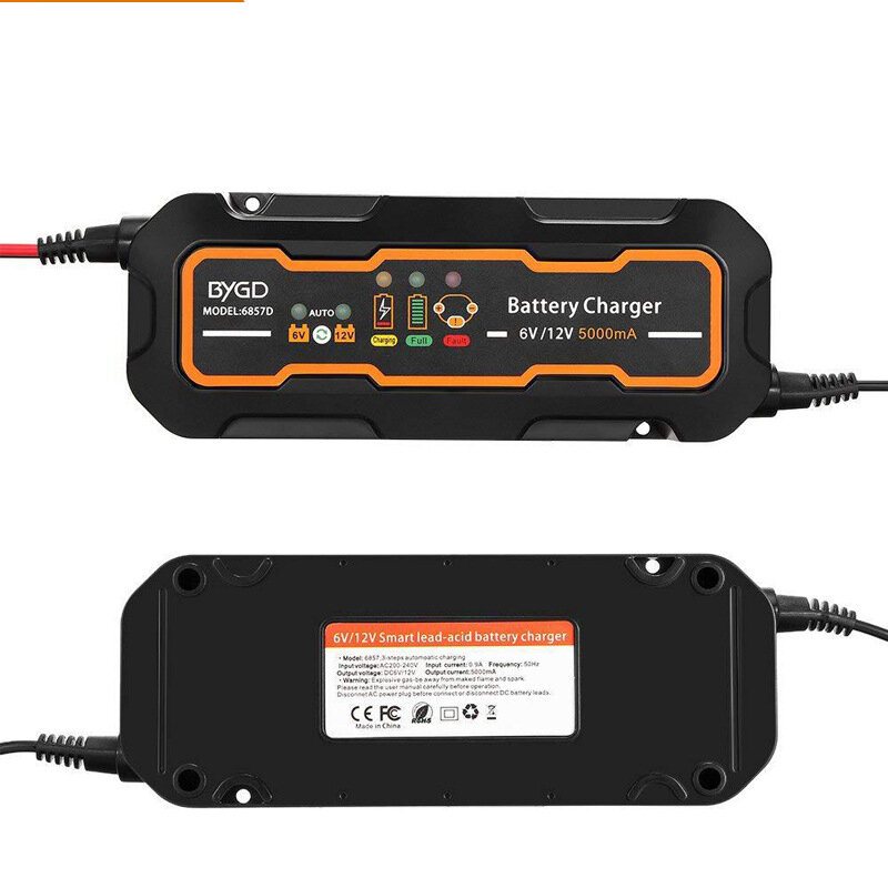 12v/24v Intelligent Batteriladdare Bilreparation För Motorcykelbil Lastbil Agm Gel Blybatterier