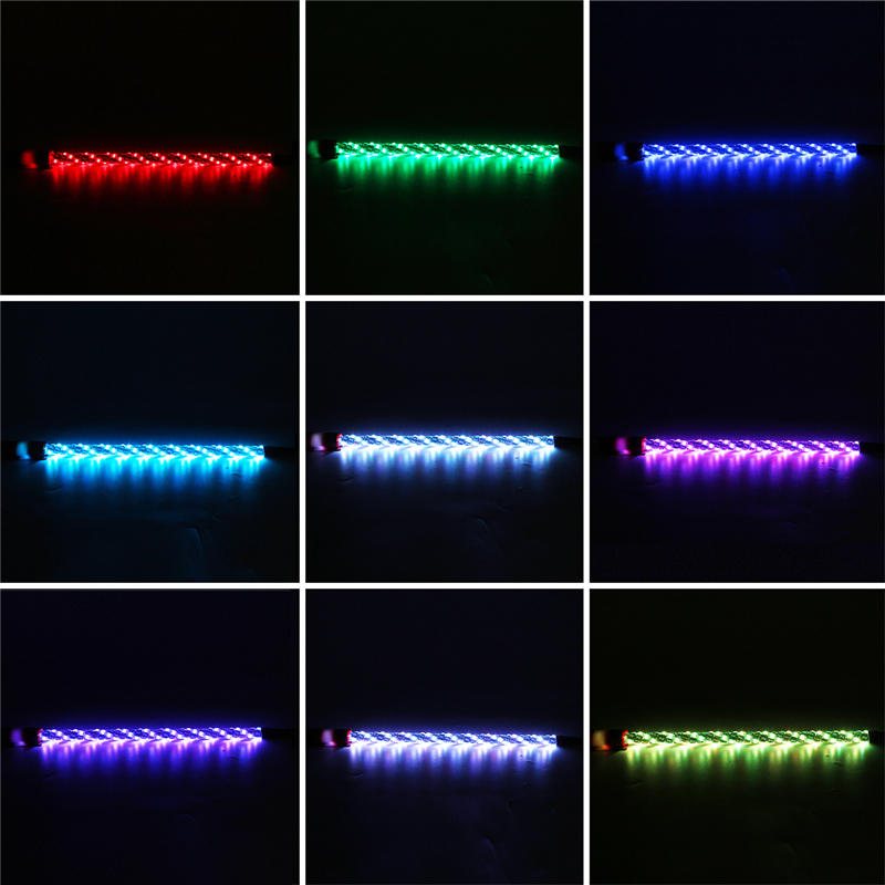 12v 30-45w/35-55w 3ft/4ft 240led/300led 5050 Rgb Bluetooth Flaggstångsljus App-kontroll För Jeep Utv Atv Motorcykel