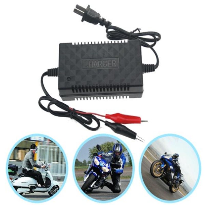 12v 4ah-20ah Batteriladdare Intelligent Puls För Motorcykel Skoter Blybatterier