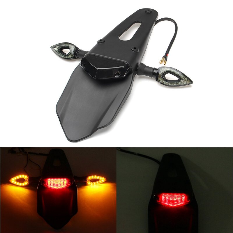 12v Led Enduro Fender-brake Bakljus Blinkers För Motorcykel Dirt Bike