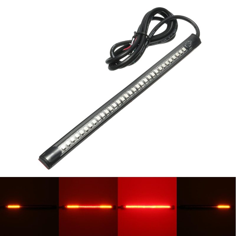 12v Motorcykelsäkerhet 48led/36led Strip Light Running Bakbroms Blinkers Flexibel