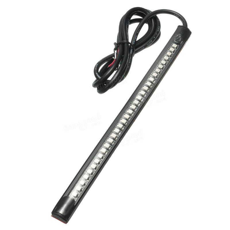 12v Motorcykelsäkerhet 48led/36led Strip Light Running Bakbroms Blinkers Flexibel