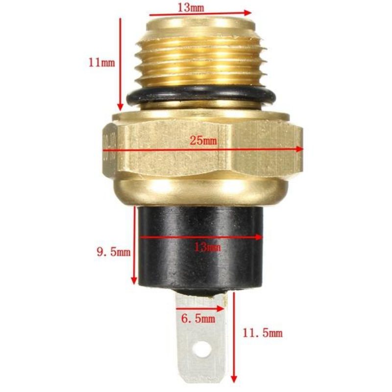 16 mm Gängad Kylarfläkt Termoavkänningsbrytare 37760-mt2-003 3042678 För Honda Motorcykel