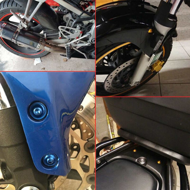 223pcs Motorcykel Sportbike Vindruta Kåpa Bultar Kit Fästklämmor Skruvar