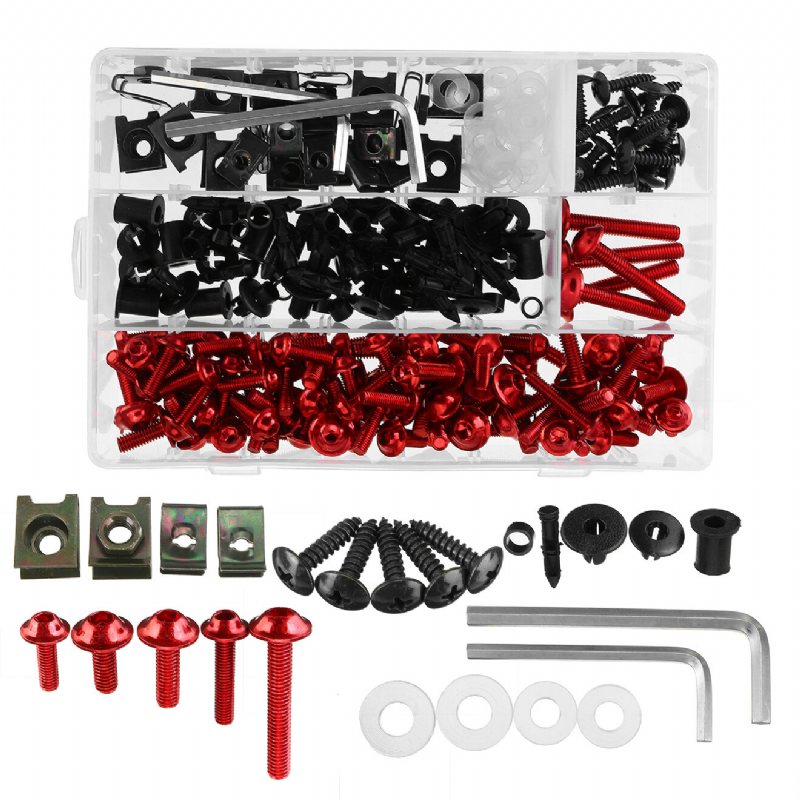 251st Motorcykel Sportbike Fairing Bolt Kit Body Fästelement Clip Screws Set