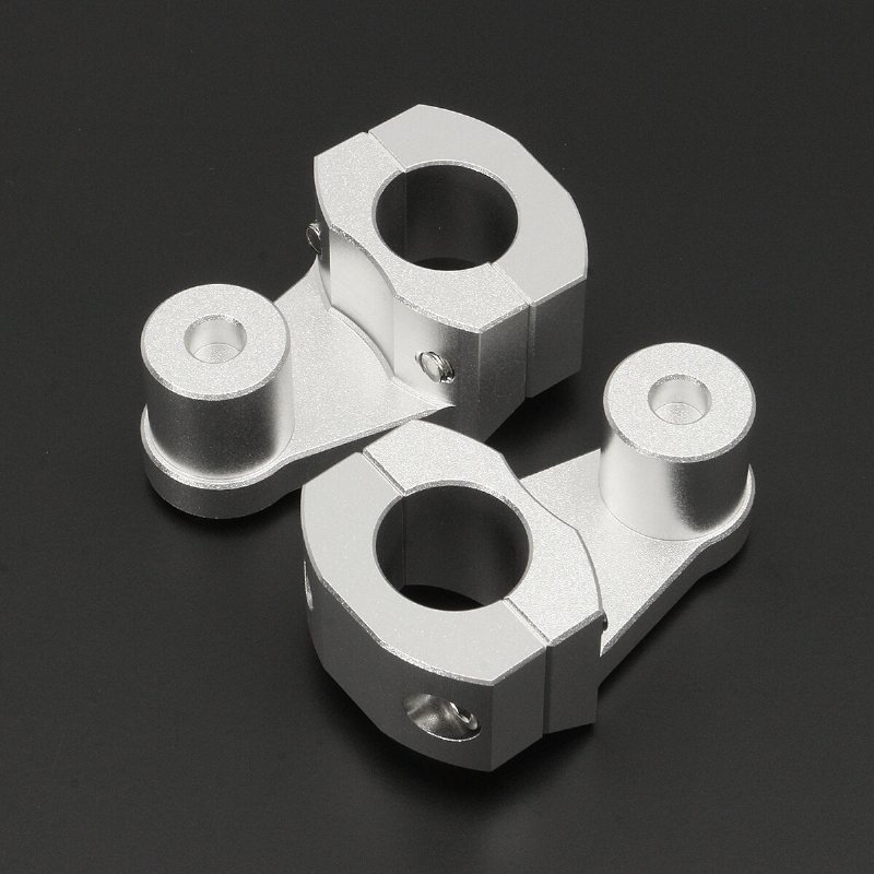 2st 28mm Aluminium Motorcykelstyre Fat Bar Mount Riser Clamps Universal