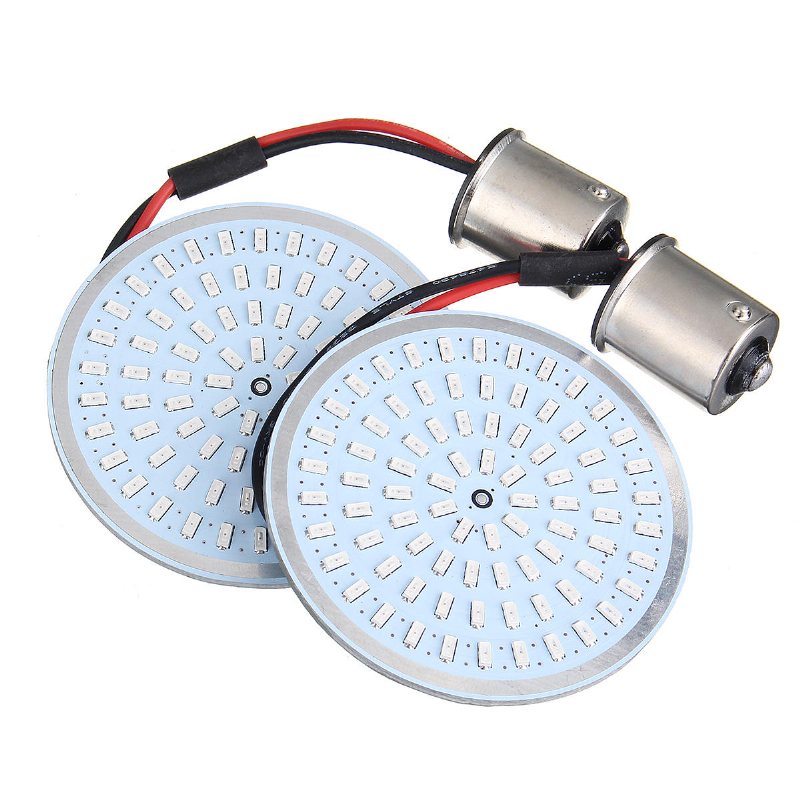 2st Bak 1156 / Fram 1157 Led Signale Motorcykellampa Bakljus Blinkerslampor