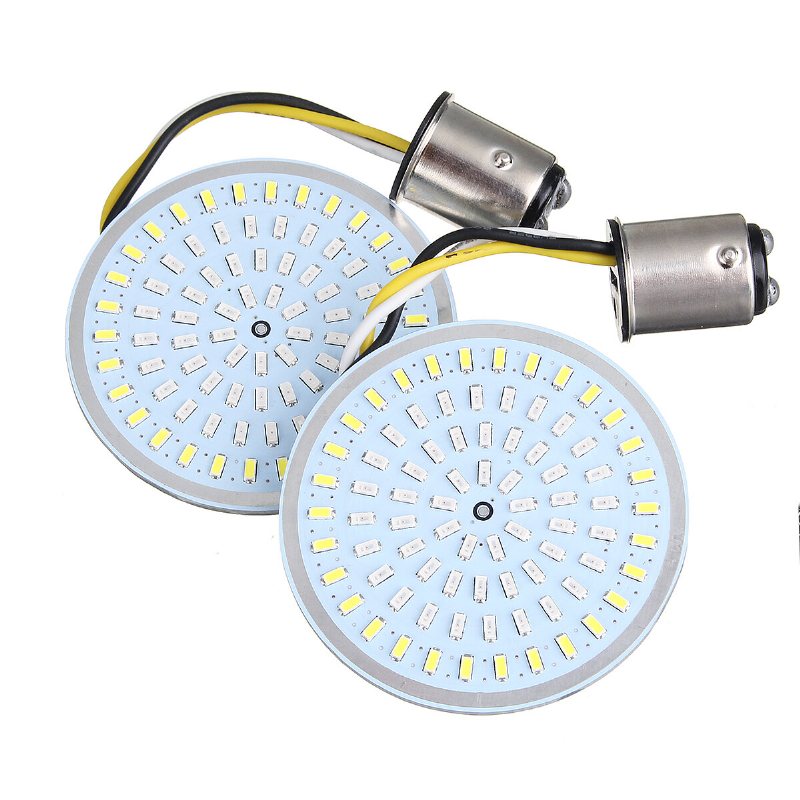 2st Bak 1156 / Fram 1157 Led Signale Motorcykellampa Bakljus Blinkerslampor