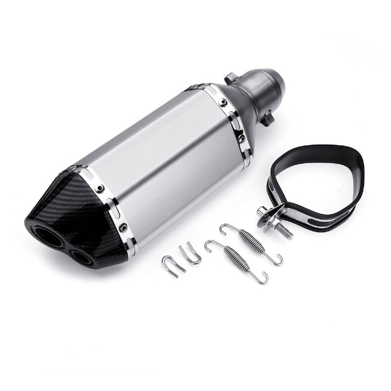 310mm Sliver Universal Motorcykel Dirt Bike Atv Avgasljuddämparrör Db Killer 38-51mm